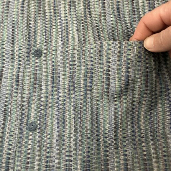 Jhane Barnes Geometric Men’s Button Shirt Sz M Woven In Japan Long Sleeve EUC - Picture 2 of 11